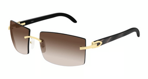 001 - Gold With Brown Lenses