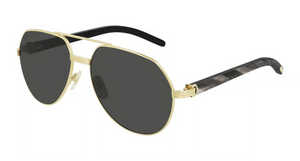 001 - Gold With Grey Polarized Lenses