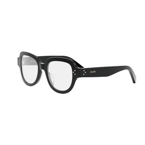 001 - Shiny Black with Clear Lenses