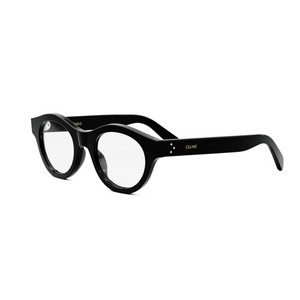 001 - Shiny Black with Clear Lenses