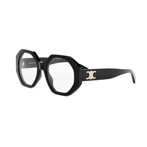 001 - Shiny Black with Clear Lenses
