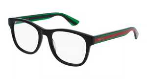 002- Black with Clear Lenses