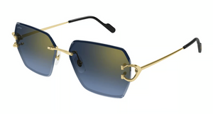 002 - Gold With Blue Lenses