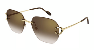 002 - Gold With Brown Lenses
