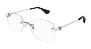 002 - Silver with Clear Lenses