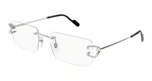 002 - Silver with Clear Lenses