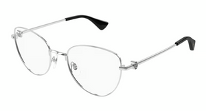002 - Silver With Clear Lenses