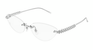 002 - Silver with Clear Lenses
