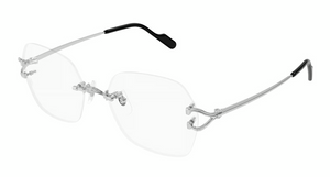002 - Silver with Clear Lenses