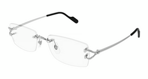 002 - Silver with Clear Lenses