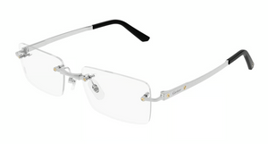 002 - Silver with Clear Lenses