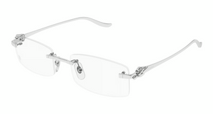 002 - Silver with Clear Lenses