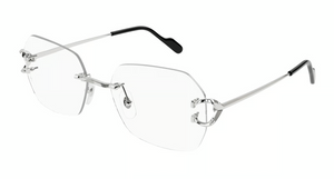 002 - Silver with Clear Lenses