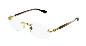 002 - Gold with Clear Lenses