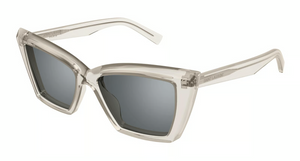 003 - Beige With Silver Lenses