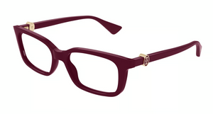 003 - Burgundy with Clear Lenses