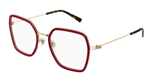 004 - Burgundy with Clear Lenses
