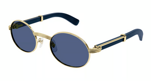 004 - Gold With Blue Lenses