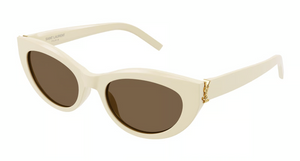 004 - Ivory With Brown Lenses