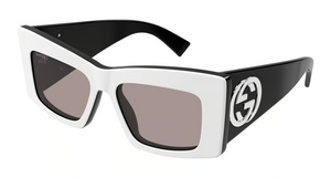 006 - White with Brown Lenses