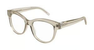 008 - Beige with Clear Lenses