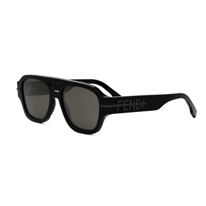 01A - Shiny Black with Grey Lenses