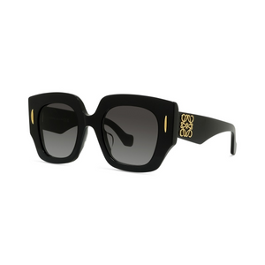 01B - Shiny Black with Grey Gradient Lenses
