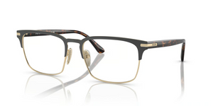 01U1O1 - Matte Brunished/Pale Gold with Clear Lenses
