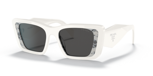 02V5S0 - White/Havana Black with Dark Grey Lenses