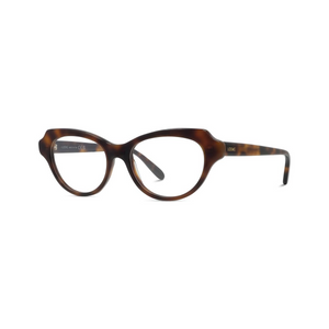 052 -  Shiny Dark Havana with Clear Lenses