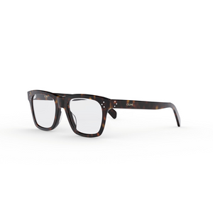 052 - Shiny Dark Havana with Clear Lenses