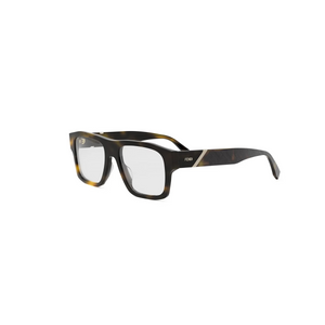 052 - Shiny Havana with Clear Lenses