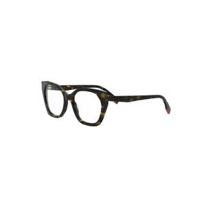 052 - Shiny Havana with Clear Lenses