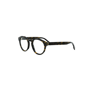 052 - Shiny Havana with Clear Lenses
