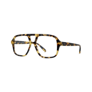 056 - Shiny Havana with Clear Lenses