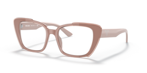 07V1O1 - Pink Alabaster with Clear Lenses