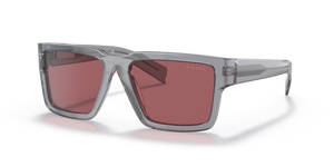 08U0A0 - Fume Crystal with Dark Violet Lenses