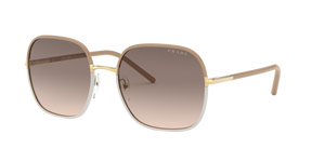 09G3D0 - Beige with Light Brown Gradient Light Grey Lenses