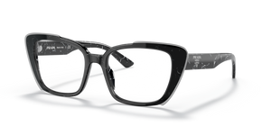 09V1O1 - Havana Black/White with Clear Lenses