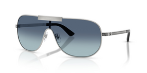 100019 - Silver with Light Blue Gradient Dark Blue Lenses