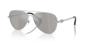 10006G - Silver with Light Grey Mirror Silver 80 Lenses