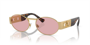 100284 - Matte Gold with Light Violet Lenses