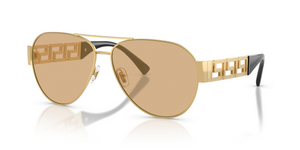 1002D8 - Gold with Light Yellow Mirror Silver Internal Lenses