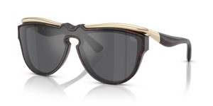 11096G - Red Havana with Grey Mirror Silver Lenses