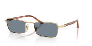 113256 - Gold with Blue Lenses