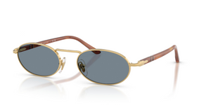113256 - Gold with Blue Lenses