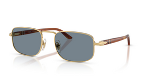 113256 - Gold with Light Blue Lenses