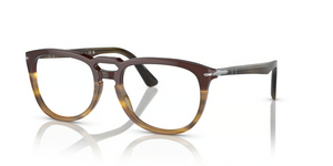 1136 - Black/Striped Brown with Clear Lenses