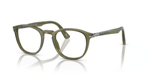 1142 - Olive Green Transparent with Clear Lenses