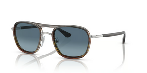 1147Q8 - Striped Grey with Blue Gradient Lenses